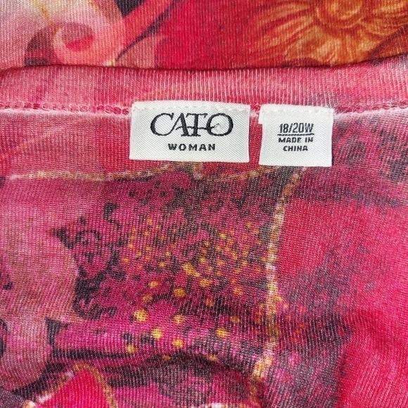 CATO LADIES LONG SLEEVE FASHION TEE - Picture 4 of 4